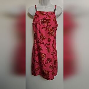 Ann Taylor Floral Pink Sleeveless Dress